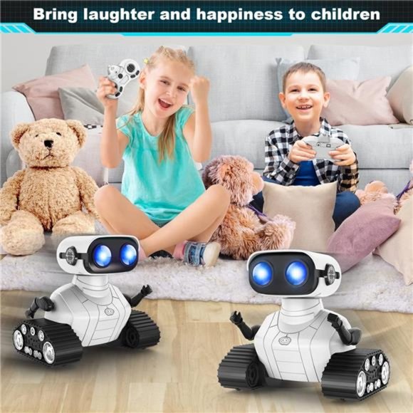 Rechargeable Remote Control Robots, Emo Robot with Music, and Shining LED Eyes - Picture 3 of 5